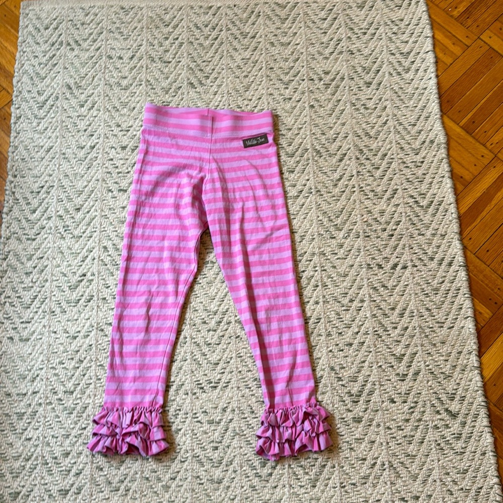 Matilda Jane pink and purple ruffle pants Girls size 8